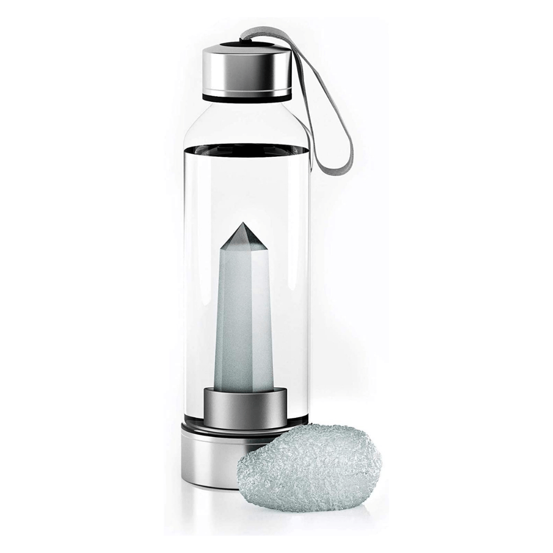 Clear Quartz Infused Water Bottle