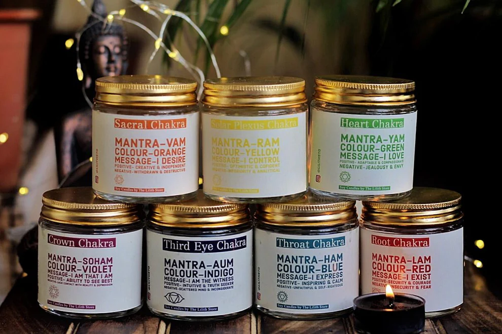 7 Chakra Healing Candles